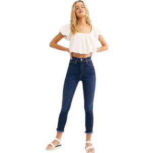 FREE People Size 25 Raw High Rise Jegging NWT